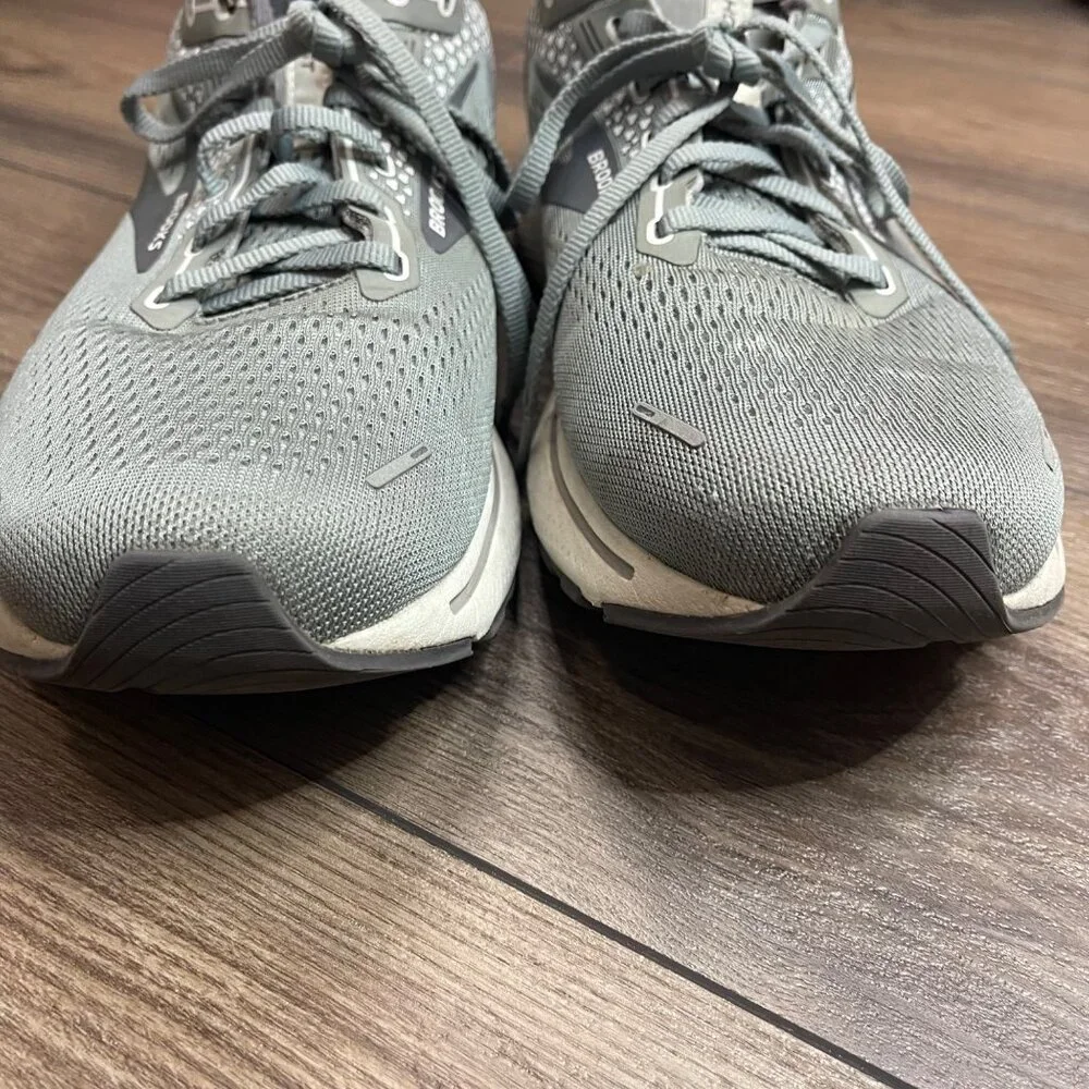 Brooks Men's Ghost 14 Running Shoes Size 12.5 Grey/Grey EU 46.5 Lace up Sneakers